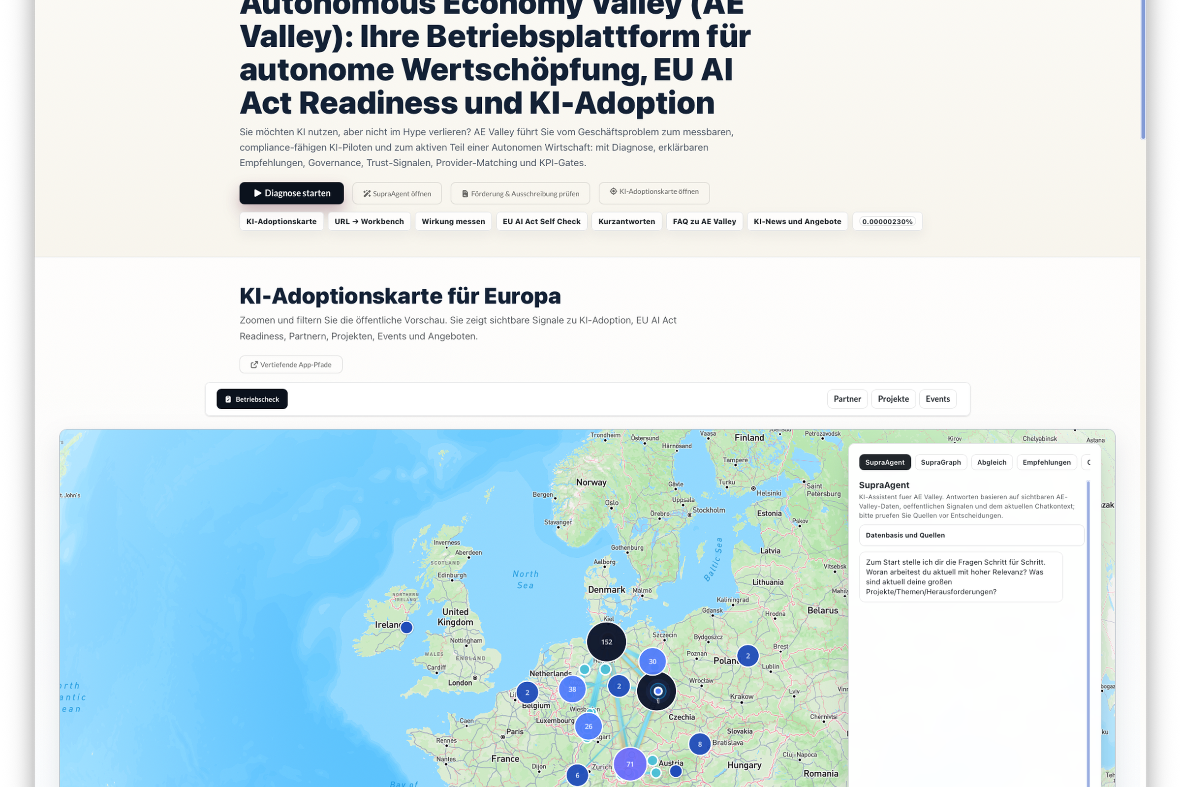 AE Valley Europe beginnt mit messbarer Beteiligung