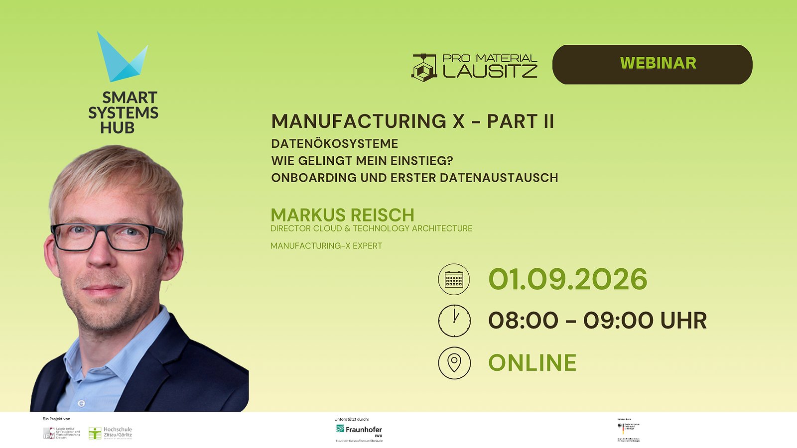 Part II: Manufacturing X - Datenökosysteme: Wie gelingt mir der Einstieg? Onboarding und erster Datenaustausch