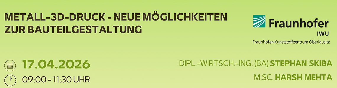 Live Workshop Metall-3D-Druck - Neue Möglichkeiten zur Bauteilgestaltung