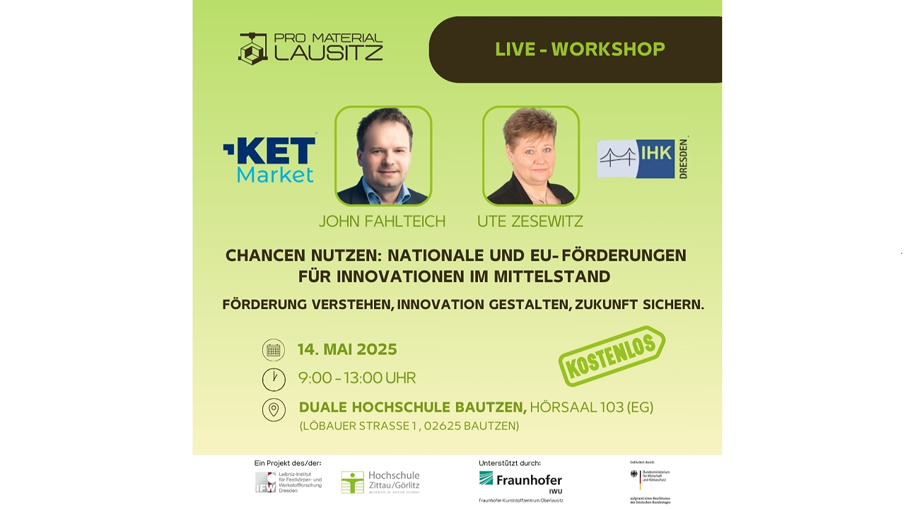Pro Material Lausitz LIVE-WORSHOP