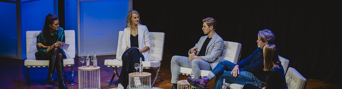 Panel: Die Säulen des Events: (1) Sustainability (2) Mindset & Learning (3) Leadership (4) Entrepreneurship & Intrapreneurship