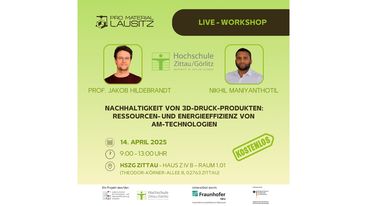 Pro Material Lausitz WORKSHOP NACHHALTIGKEIT