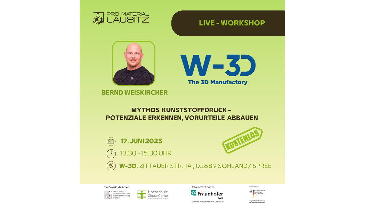 Workshop "Mythos Kunststoffdruck - Potentiale erkennen, Vorurteile abbauen"