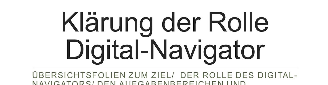 Arbeitshilfe: PowerPoint Vorlage zur Vorstellung der Rolle als Digital-Navigator (DNBB)