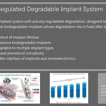 Actively Regulated Degradable Implant System