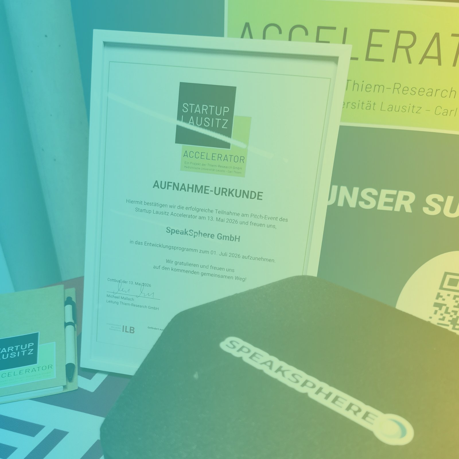 Aufnahme in den Startup Lausitz Accelerator