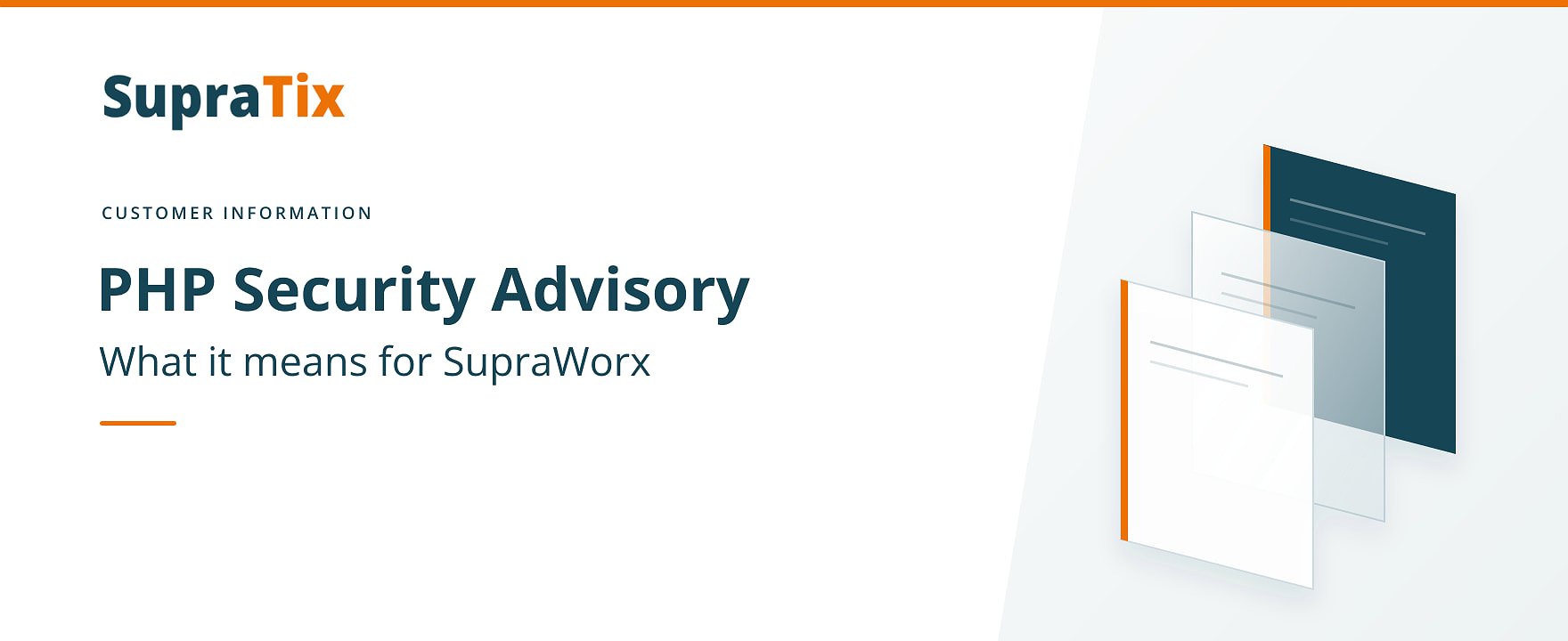 PHP security advisory: SupraWorx not affected, according to current assessment