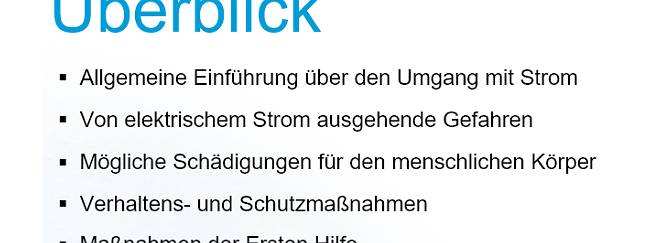 SZENARIS Elektrischer Strom