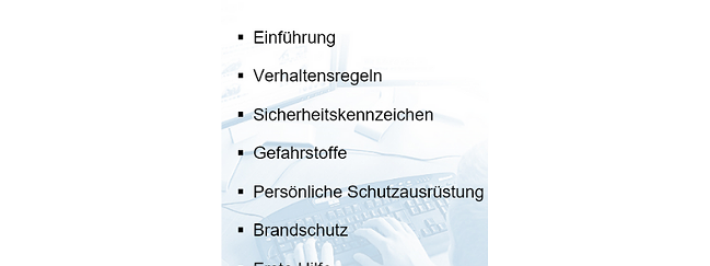 SZENARIS Grundregeln für Sicherheit und Gesundheit bei der Arbeit