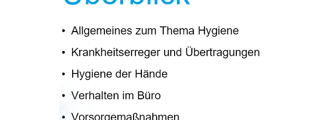 SZENARIS Hygiene im Buero