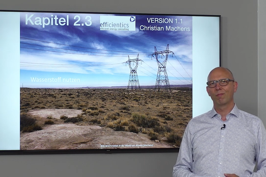 Videokurs 2 Wasserstoff: Einsatz in der Sektorenkopplung