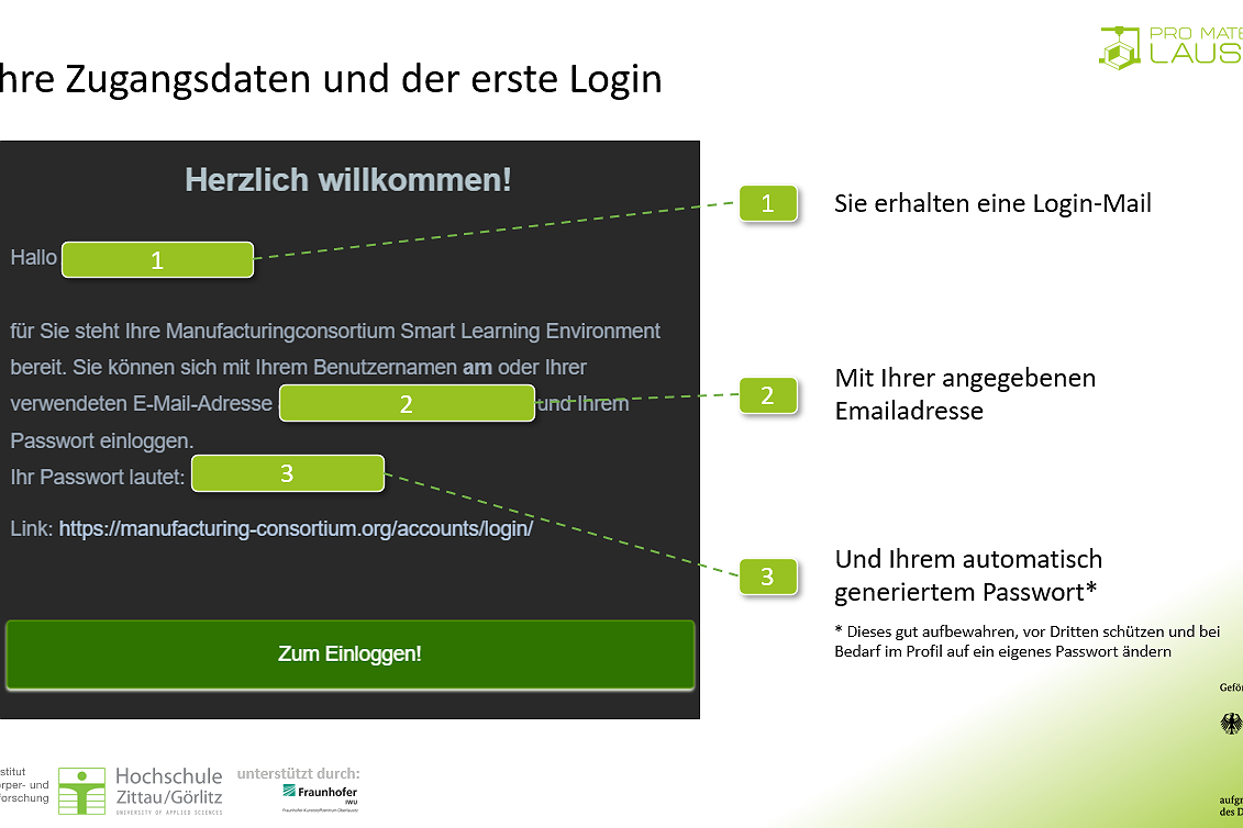 Onboarding Promateriallausitz