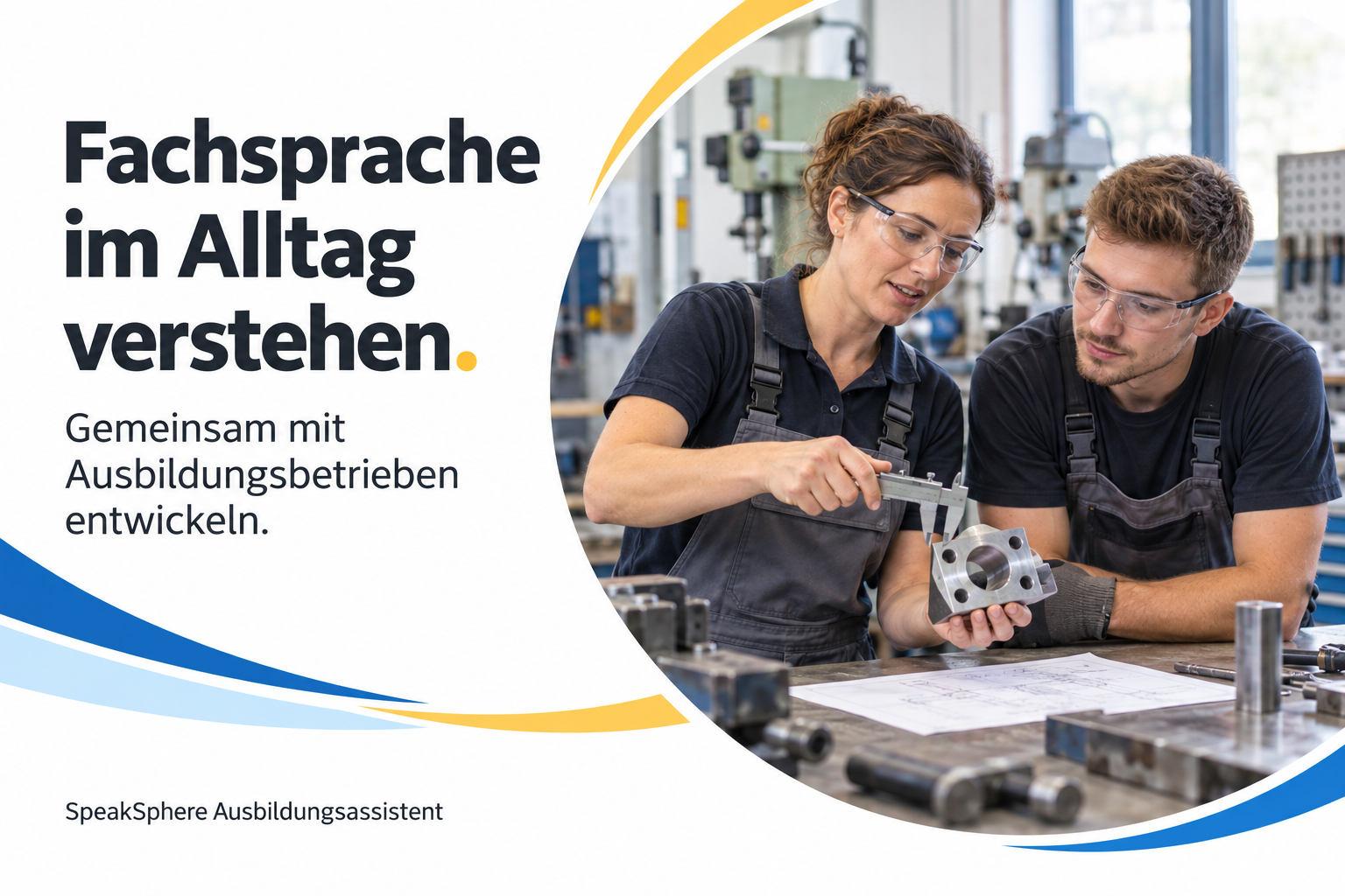 SpeakSphere Ausbildungsassistent – Fachsprache verstehen. Ausbildung stärken.