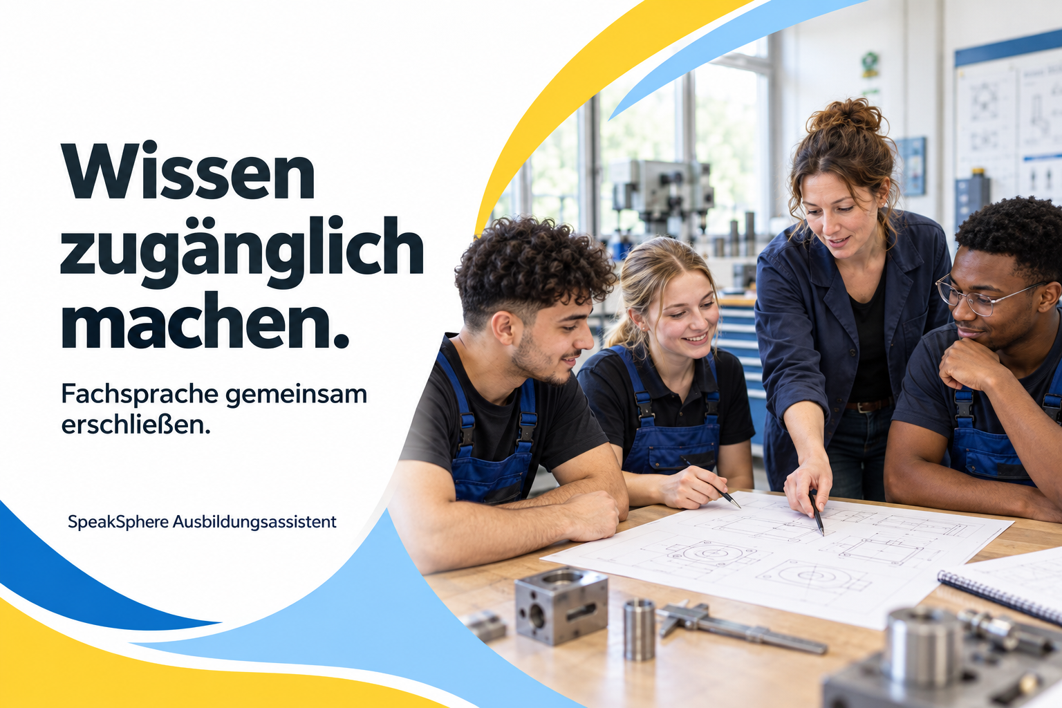 SpeakSphere Ausbildungsassistent – Fachsprache verstehen. Ausbildung stärken.